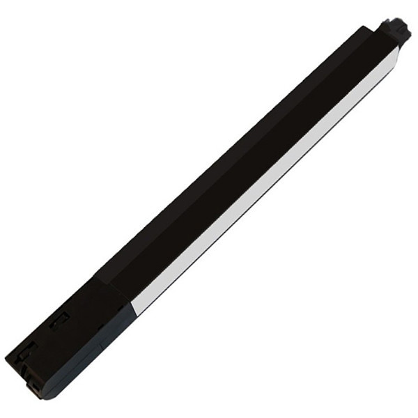 Éclairage sur rail LED - Poutre - 20W 1 Phase - Blanc Chaud 3000K - Mat Noir Aluminium - 40cm - LEDs OSRAM