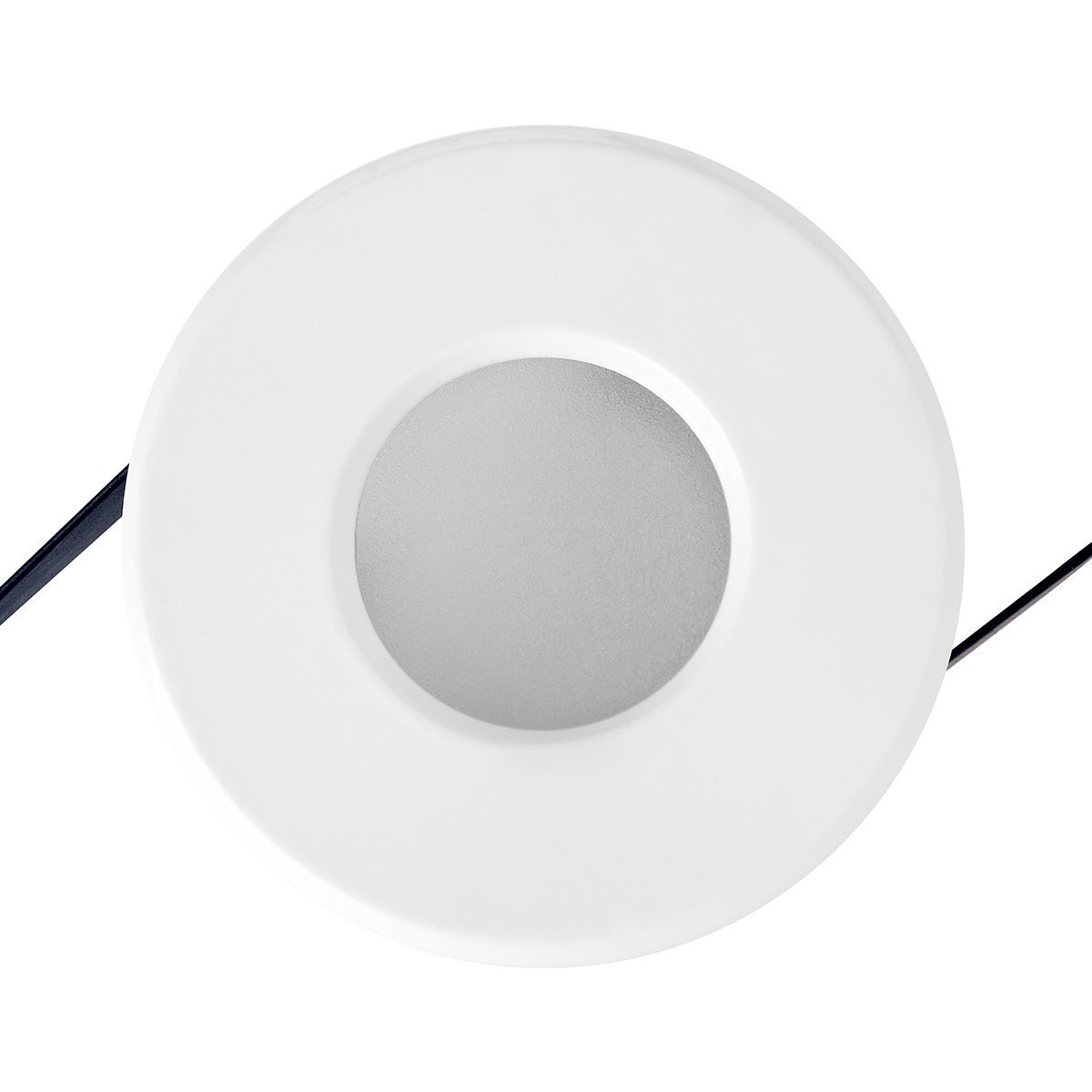 Set de spots LED - LEDVANCE Parathom PAR16 940 36D - Aigi - Douille GU10 - Étanche IP65 - Dimmable - Rond Encastré - Mat Blanc - 3.4W - Blanc Neutre 4000K - Ø82mm