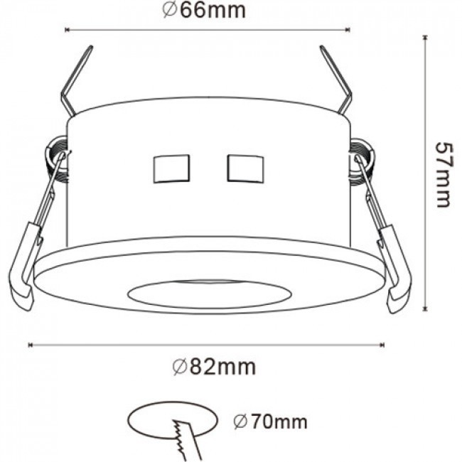 Set de spots LED - LEDVANCE Parathom PAR16 940 36D - Aigi - Douille GU10 - Étanche IP65 - Dimmable - Rond Encastré - Mat Blanc - 3.4W - Blanc Neutre 4000K - Ø82mm