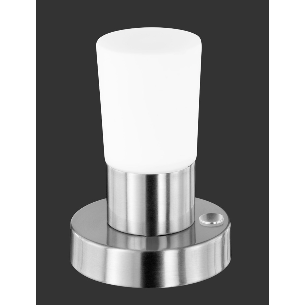 Lampe de Table LED - Trion Crostila - 4W - Blanc Chaud 3000K - Rond - Mat Nickel - Aluminium - LEDs OSRAM