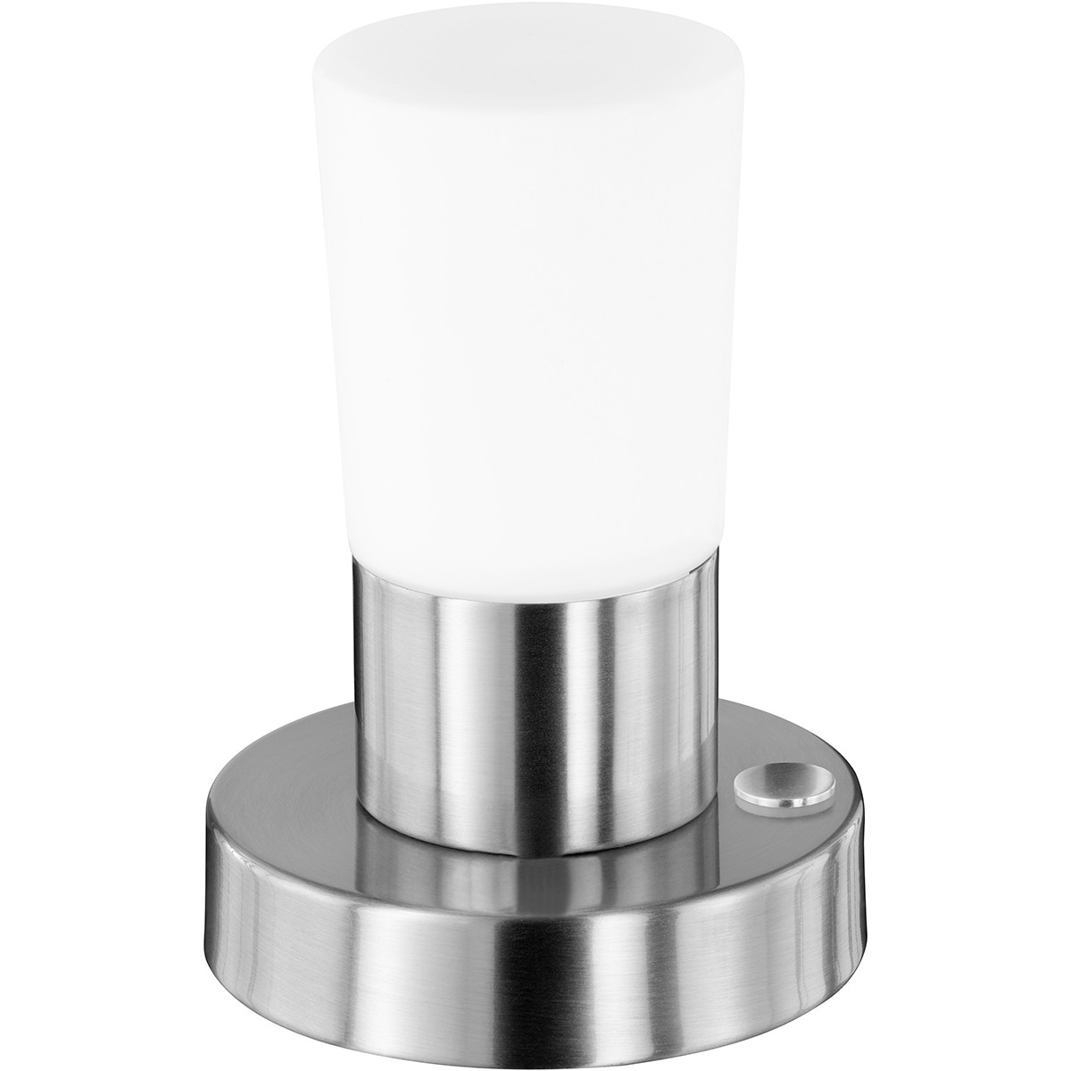 Lampe de Table LED - Trion Crostila - 4W - Blanc Chaud 3000K - Rond - Mat Nickel - Aluminium - LEDs OSRAM