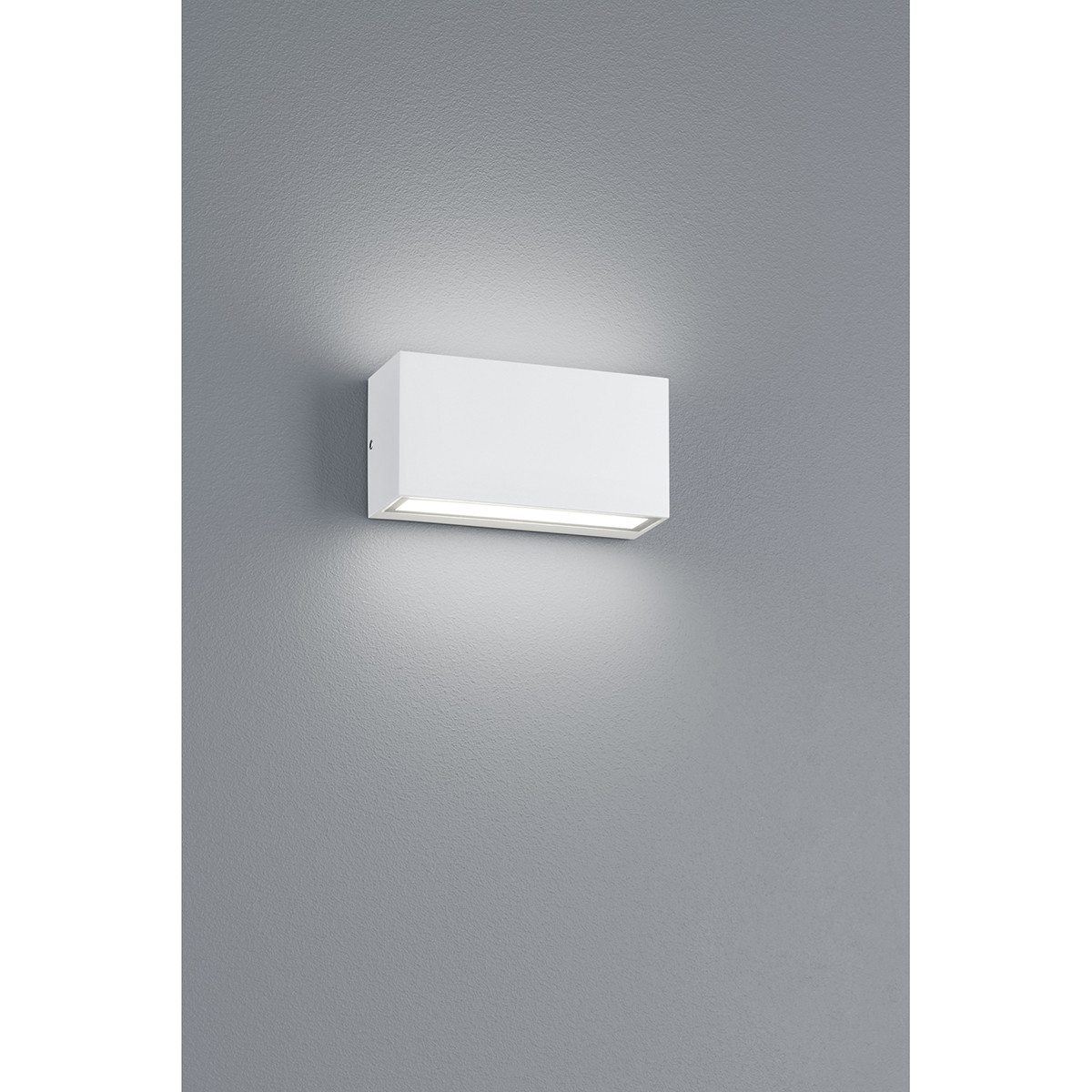 Éclairage de Jardin LED - Lampe de Jardin - Trion Tront - Mur - 10W - Mat Blanc - Aluminium - LEDs OSRAM