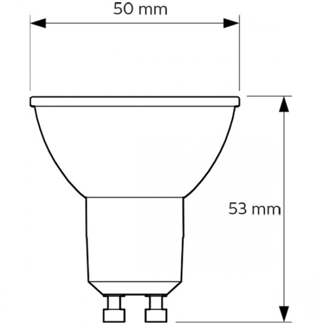 Set de spots LED - Pragmi Borny Pro - Douille GU10 - Double Rectangulaire Encastré - Mat Blanc - Inclinable - 175x92mm - Philips - CorePro 827 36D - 3.5W - Blanc Chaud 2700K