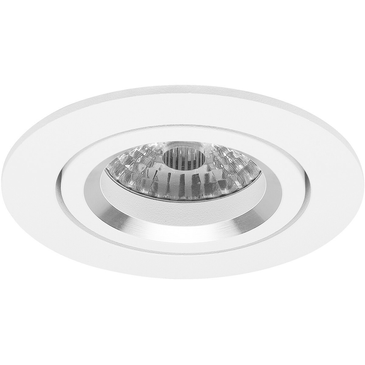 Pragmi Aerony Pro - Rond Encastré - Mat Blanc - Inclinable - Ø82mm - Philips Hue - Set de Spots LED GU10 - White Ambiance - Bluetooth