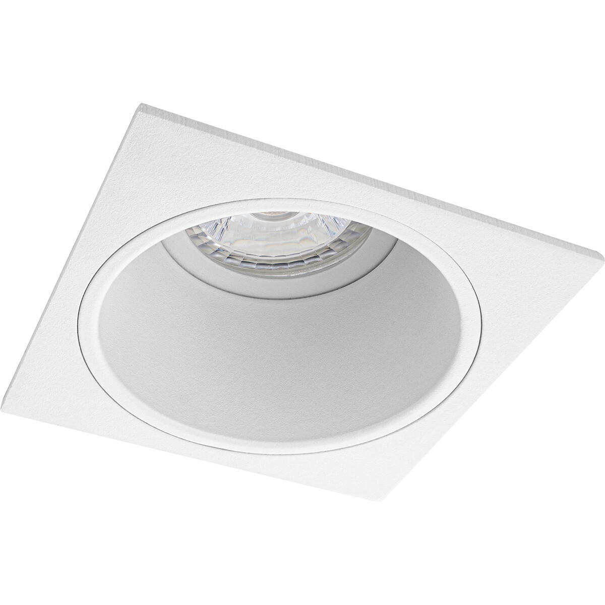 Pragmi Minko Pro - Carré Encastré - Mat Blanc - Encastré - 90mm - Philips Hue - Set de Spots LED GU10 - White Ambiance - Bluetooth