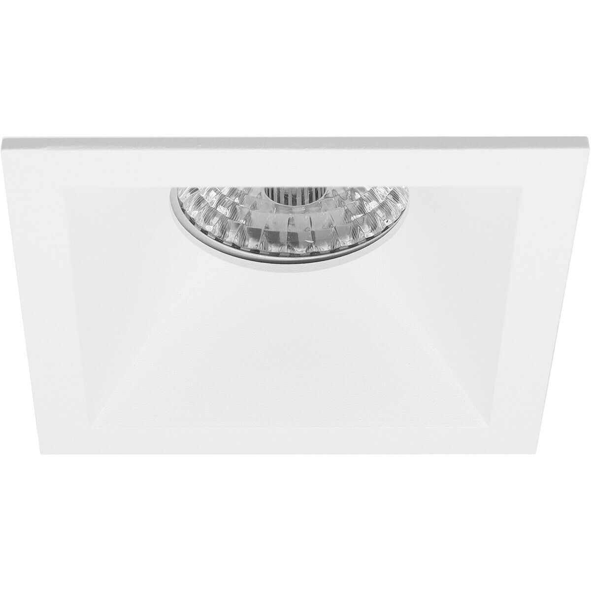 Pragmi Pollon Pro - Carré Encastré - Mat Blanc - Encastré - 82mm - Philips Hue - Set de Spots LED GU10 - White Ambiance - Bluetooth