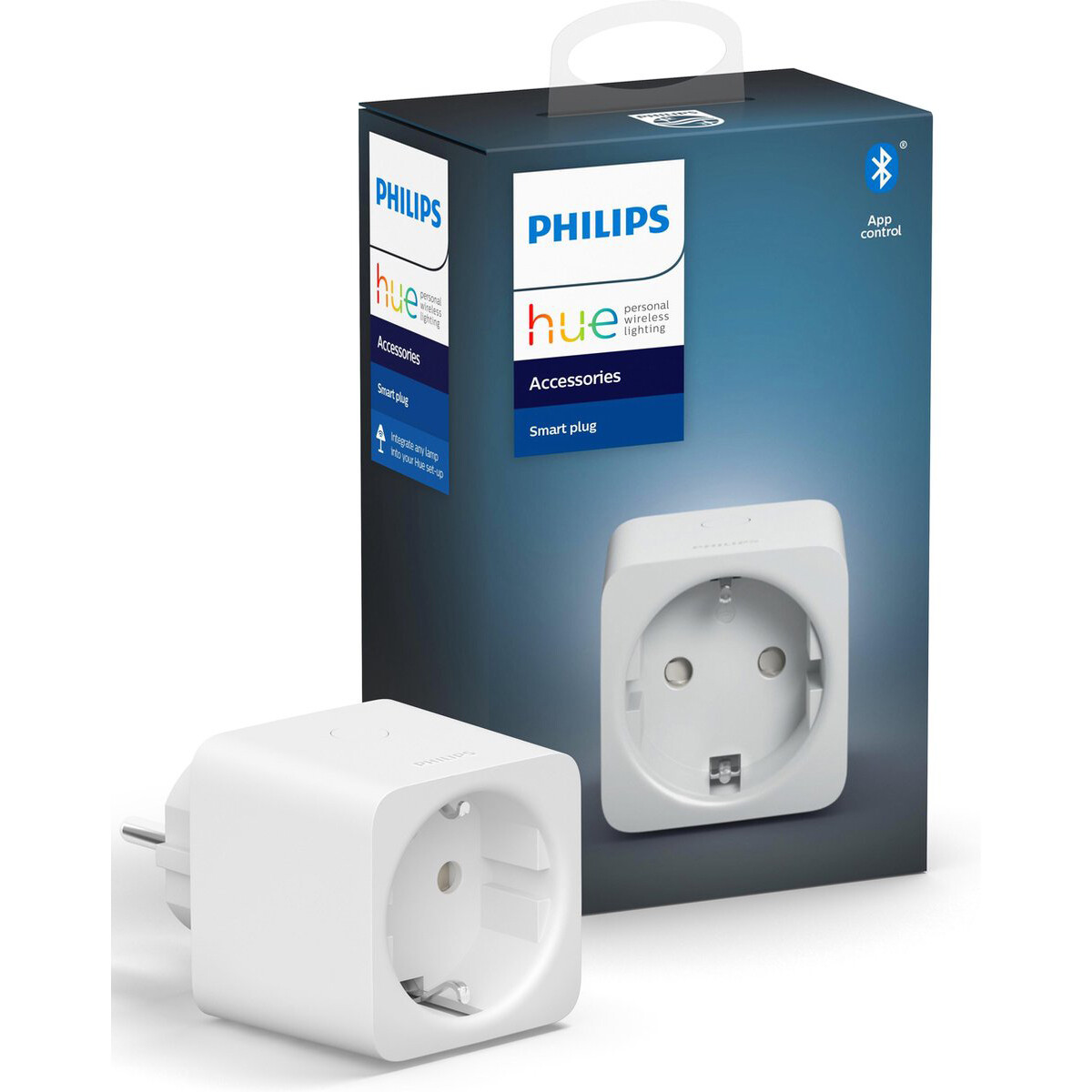 PHILIPS HUE - Prise Intelligente - Prise Intelligente - Bluetooth - Carré - Blanc