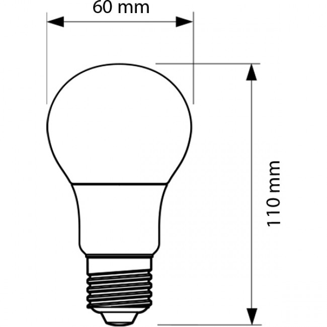 PHILIPS - Pack de 10 Lampes LED - CorePro LEDbulb 827 A60 - Douille E27 - 8W - Blanc Chaud 2700K | Remplace 60W