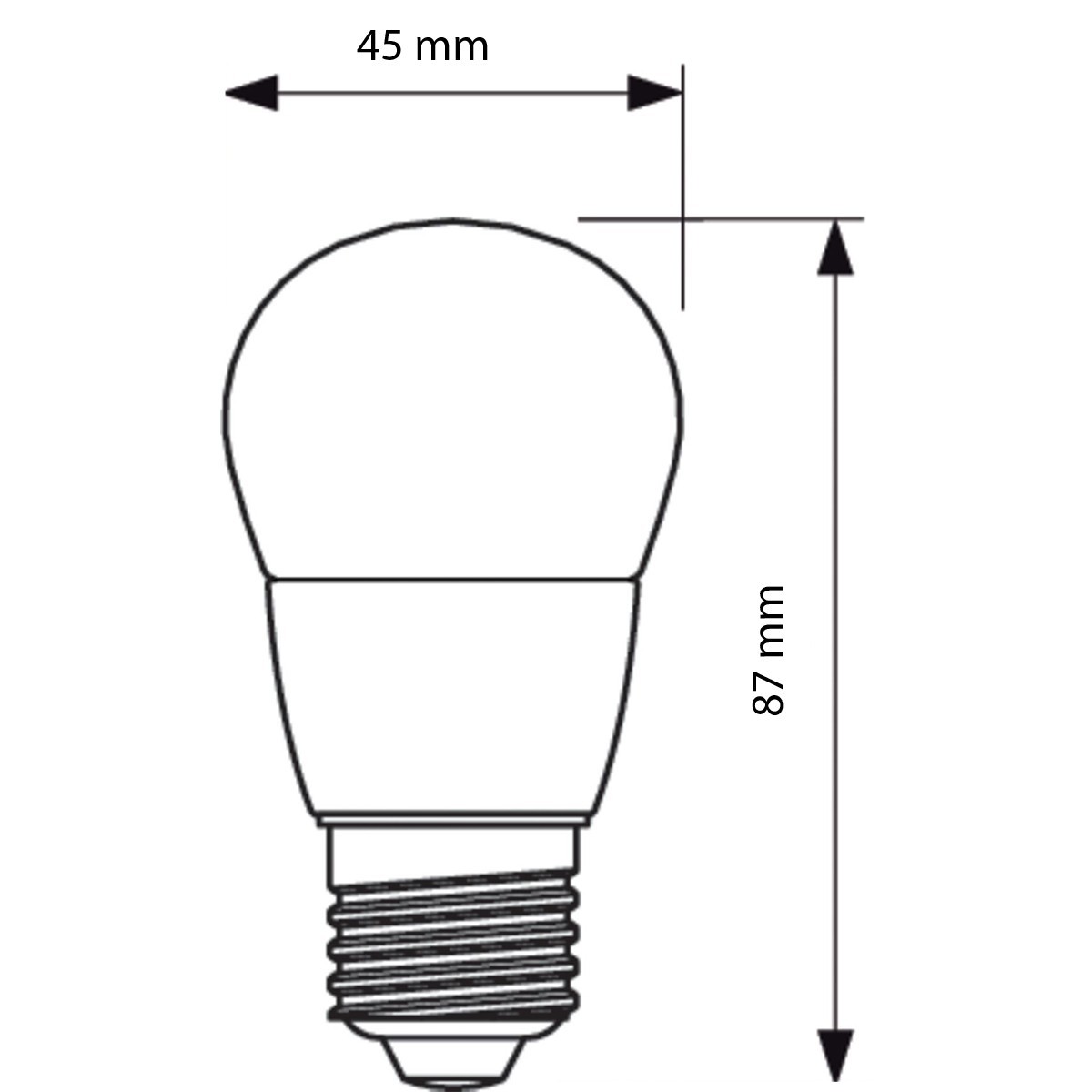 PHILIPS - Pack de 10 Lampes LED - CorePro Lustre 827 P45 FR - Douille E27 - 4W - Blanc Chaud 2700K | Remplace 25W