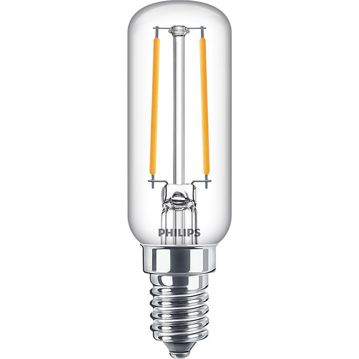 PHILIPS - Pack de 10 Lampes LED - CorePro Tube Filament 827 T25L - Douille E14 - 2.1W - Blanc Chaud 2700K | Remplace 25W