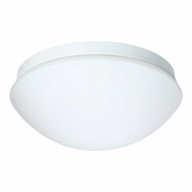 Plafonnier LED avec Détecteur de Mouvement - Capteur à 360° - Douille E27 - Mat Blanc - Verre Dépoli - Philips - SceneSwitch 827 A60 - 2W-8W - Blanc Chaud 2200K-2700K - Dimmable