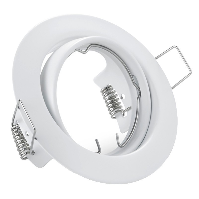 Set de spots LED - Douille GU10 - Rond Encastré - Mat Blanc - Inclinable Ø83mm - Philips - CorePro 827 36D - 3.5W - Blanc Chaud 2700K