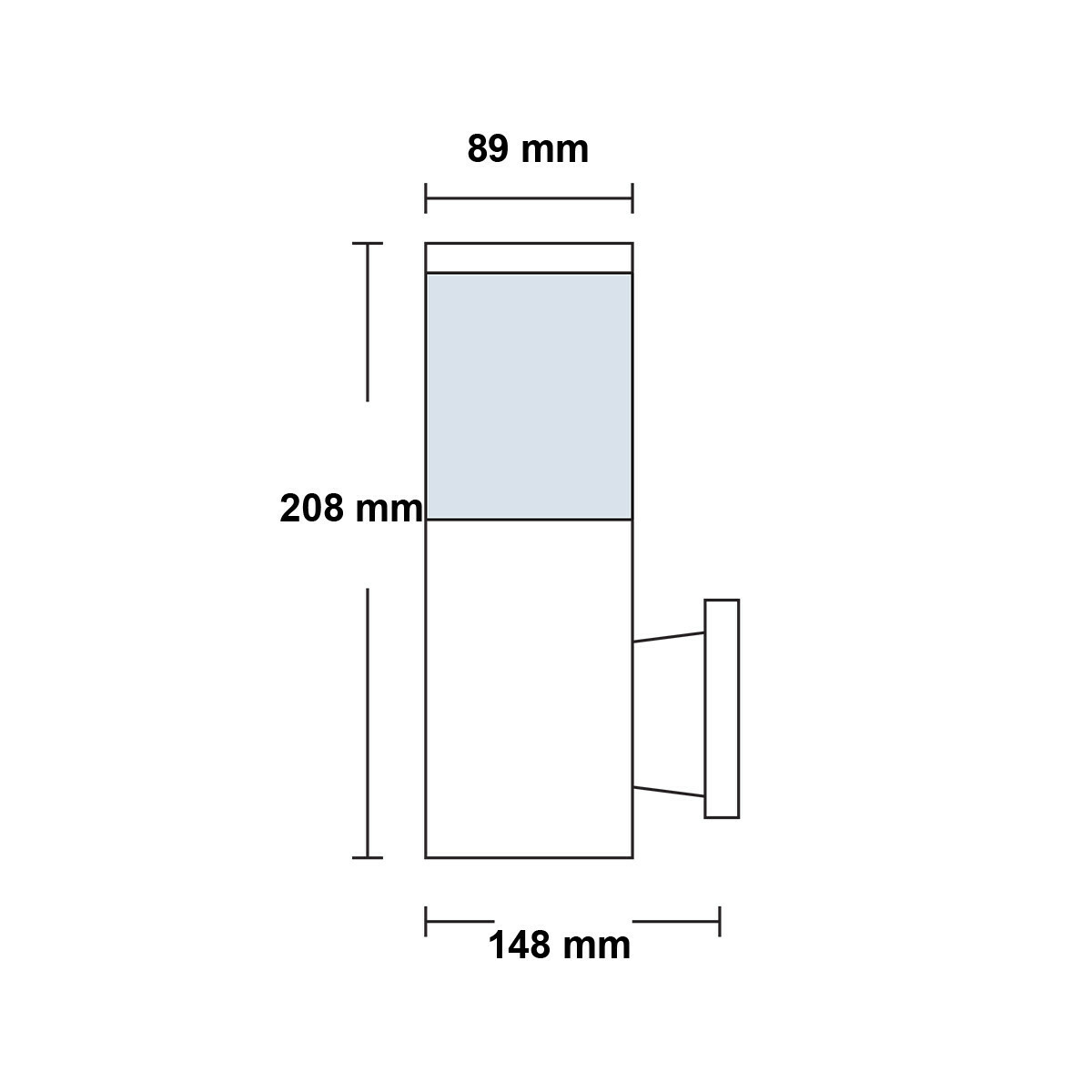 Éclairage de Jardin LED - Lampe murale extérieure - Kavy 2 - Douille E27 - Rond - Aluminium - Philips - CorePro Lustre 827 P45 FR - 4W - Blanc Chaud 2700K