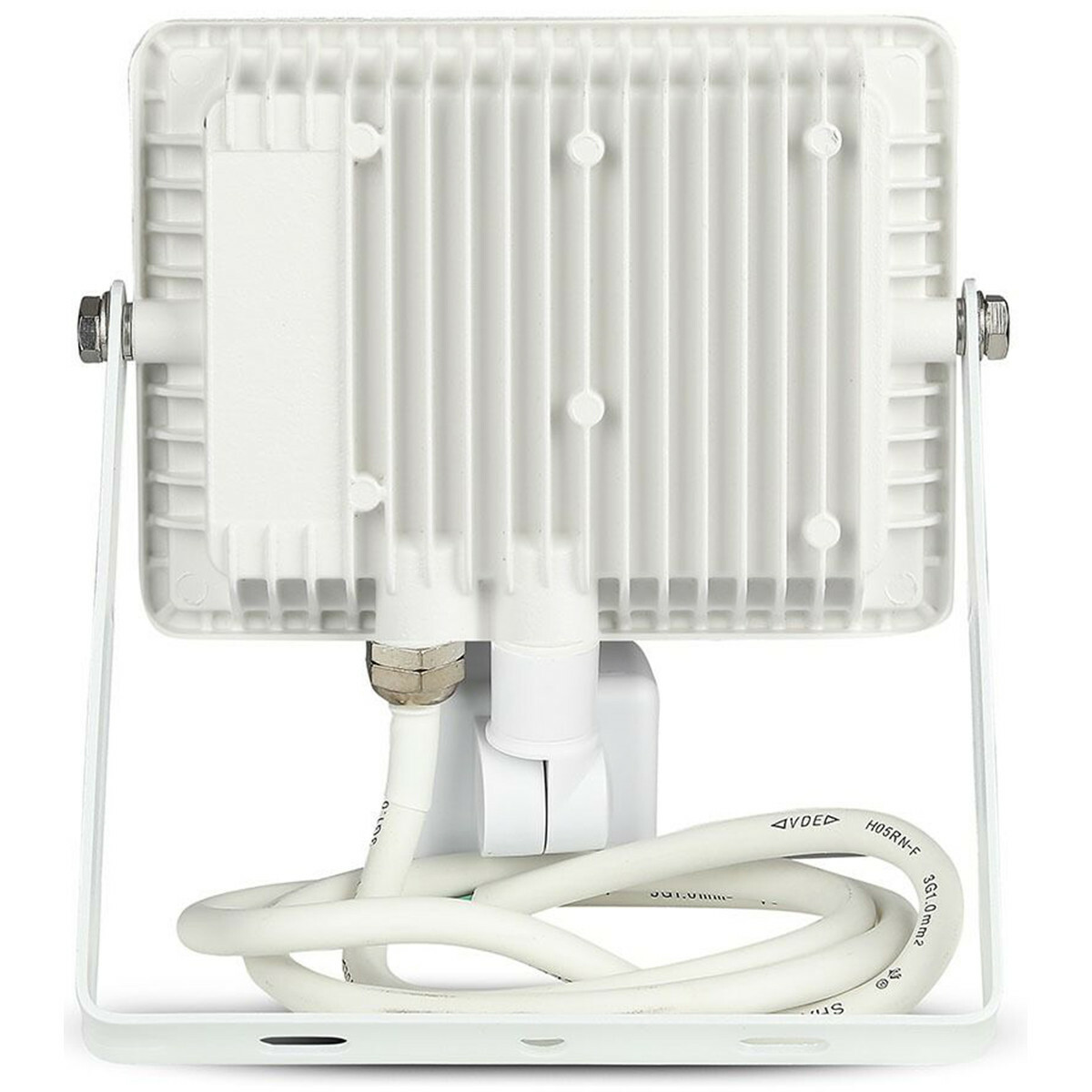 LED Bouwlamp 30 Watt met Sensor - Viron Dana - Blanc Neutre 4000K - Mat Blanc - Aluminium - LEDs SAMSUNG