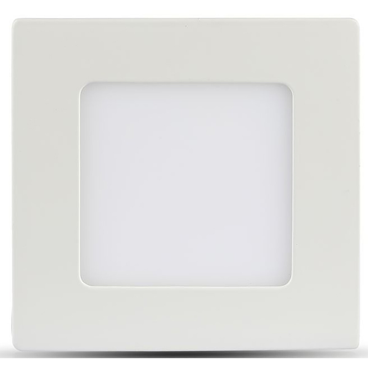 Downlight LED Slim - Viron Dunson - Carré Encastré 24W - Blanc Chaud 3000K - Mat Blanc - Aluminium - 300mm - LEDs SAMSUNG