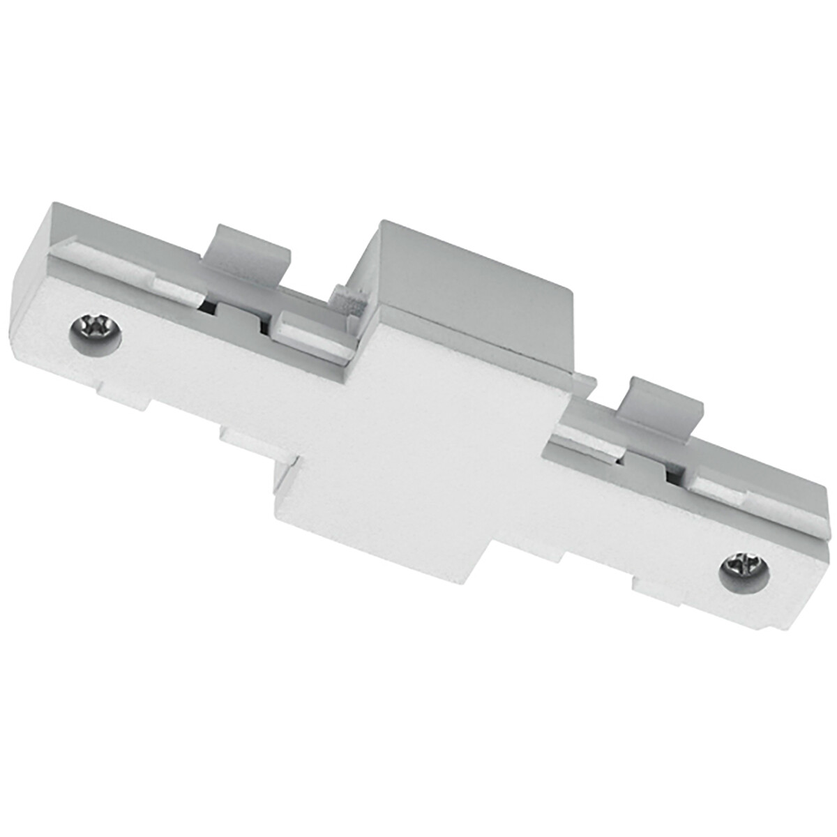 Isolateur de Eclairage sur Rail - Trion Dual - Connecteur Droit - 2 Phases - Mat Blanc