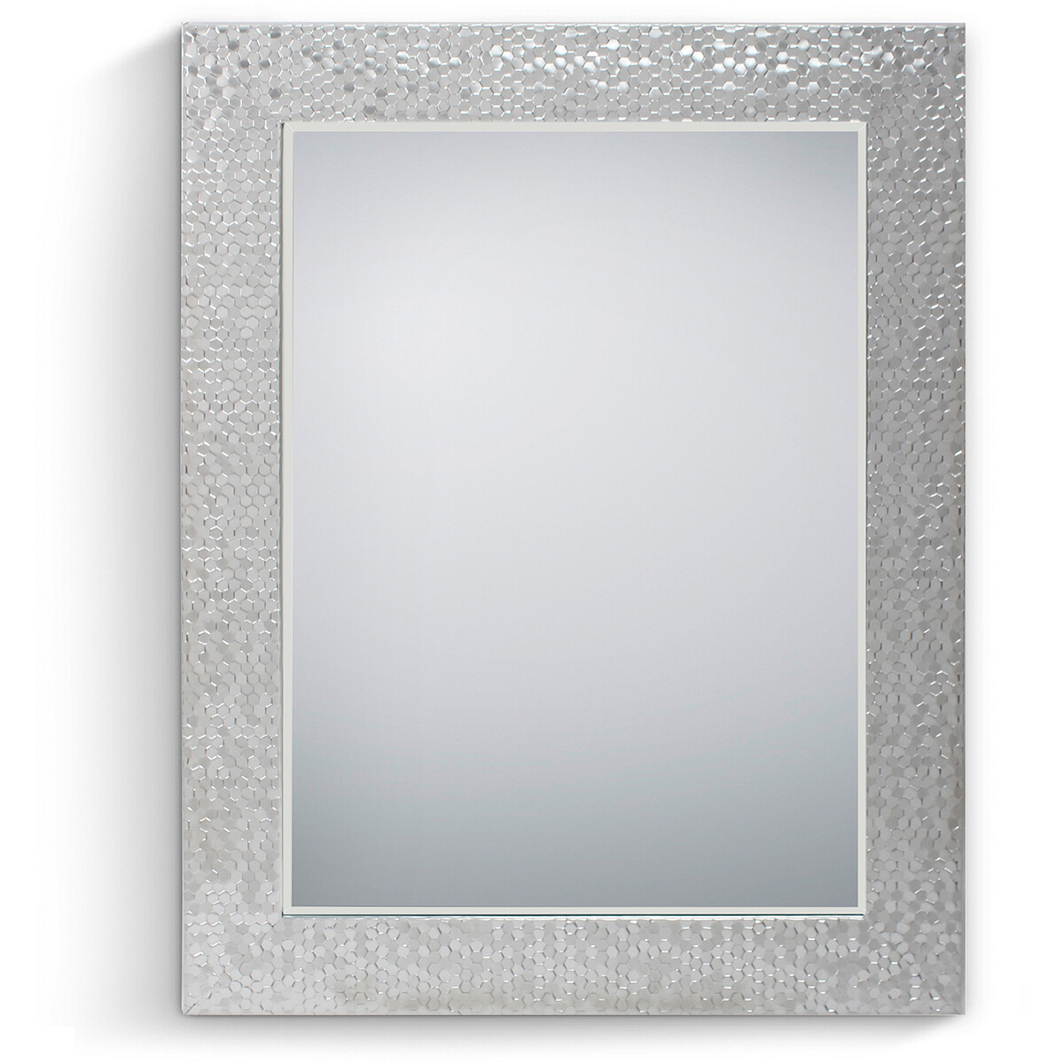 Miroir - Trion Alisa - 55x70cm - Miroir mural en cadre - Argent