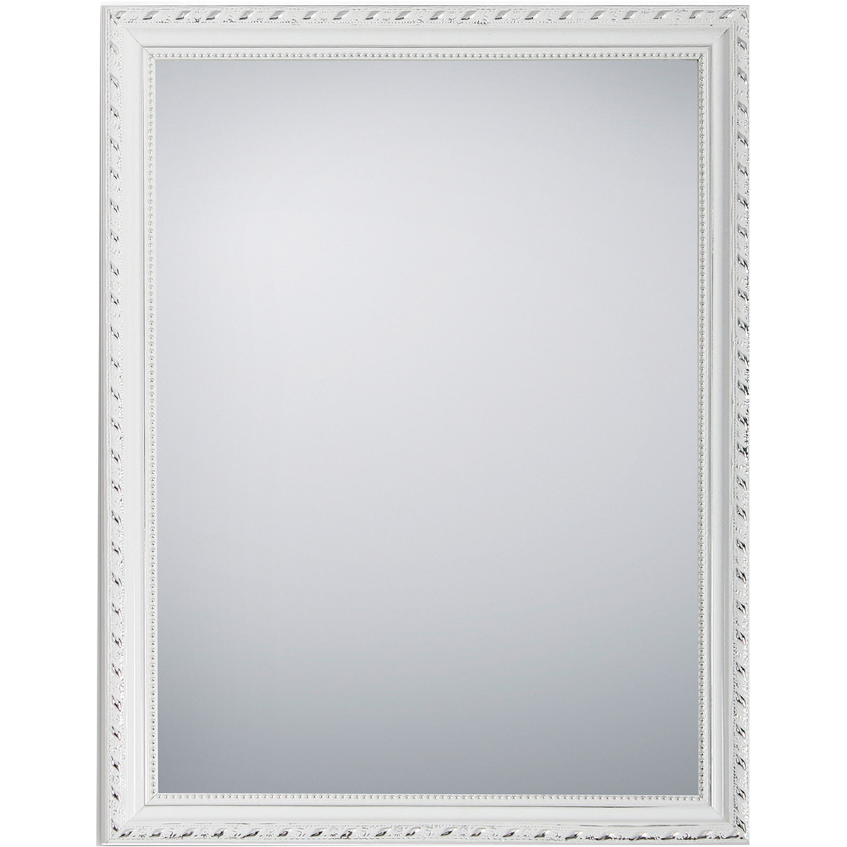 Miroir - Trion Jip - Miroir Fenêtre - Rectangulaire - Blanc - Bois