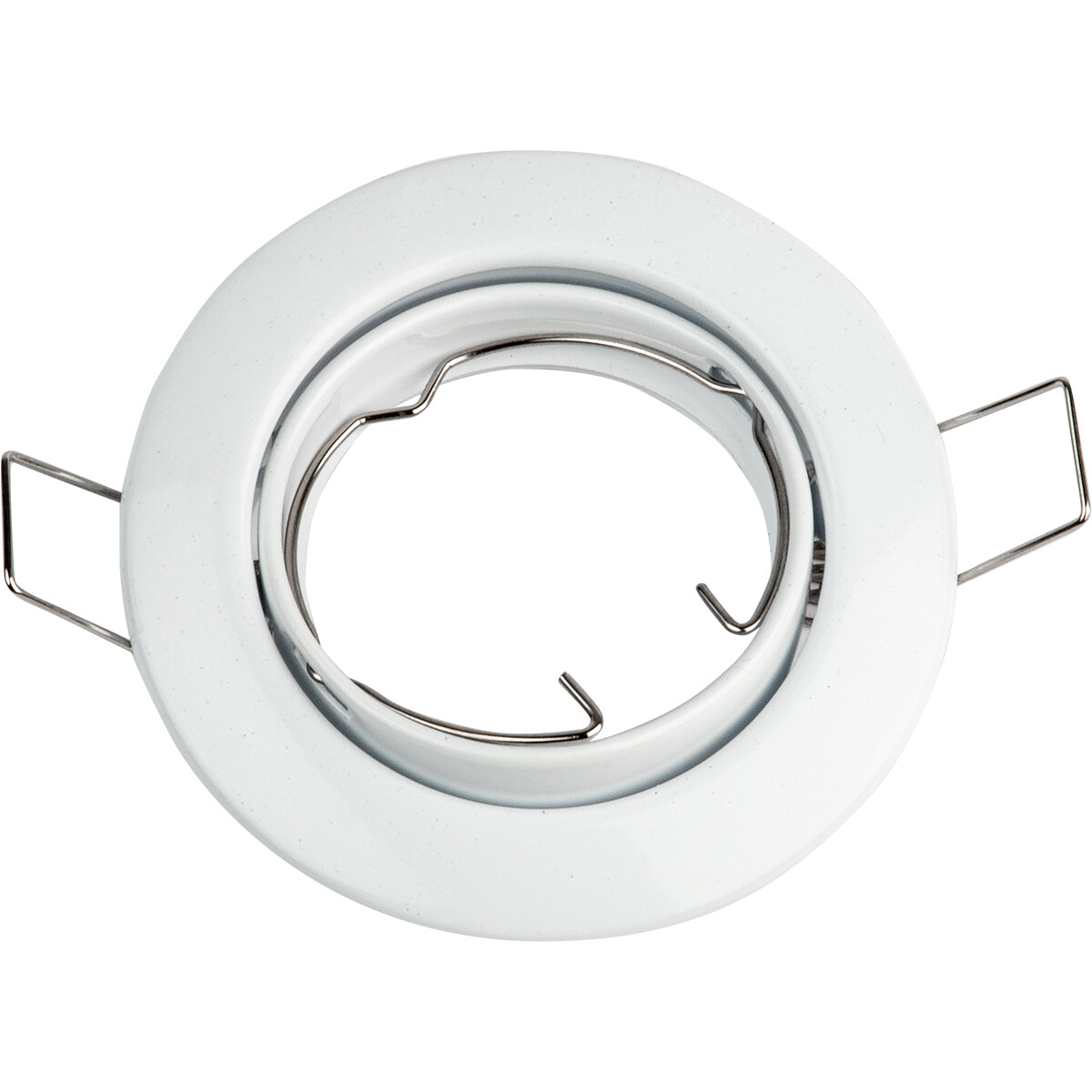 Support Spot GU10 - Spot Encastré GU10 - Rond - Blanc - Aluminium - Inclinable Ø82mm