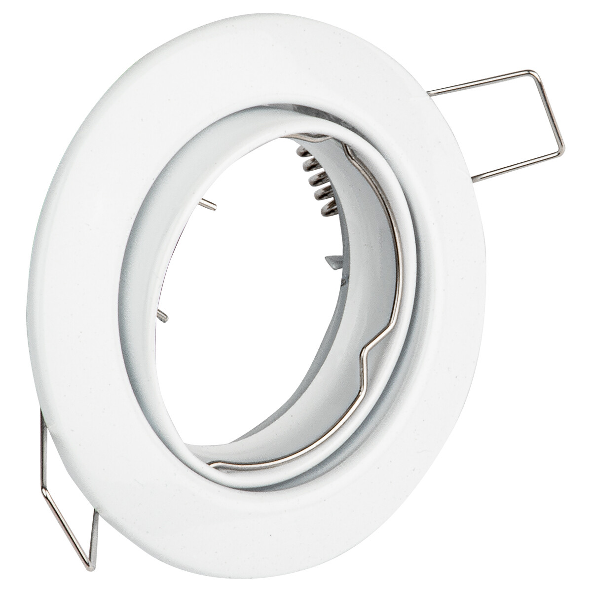 Support Spot GU10 - Spot Encastré GU10 - Rond - Blanc - Aluminium - Inclinable Ø82mm