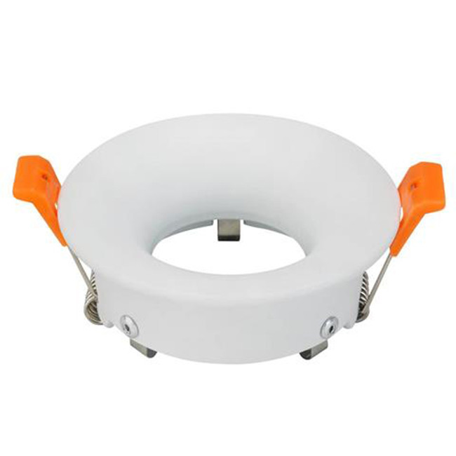 Support Spot GU10 - Spot Encastré GU10 - Rond - Blanc - Aluminium - Ø85mm