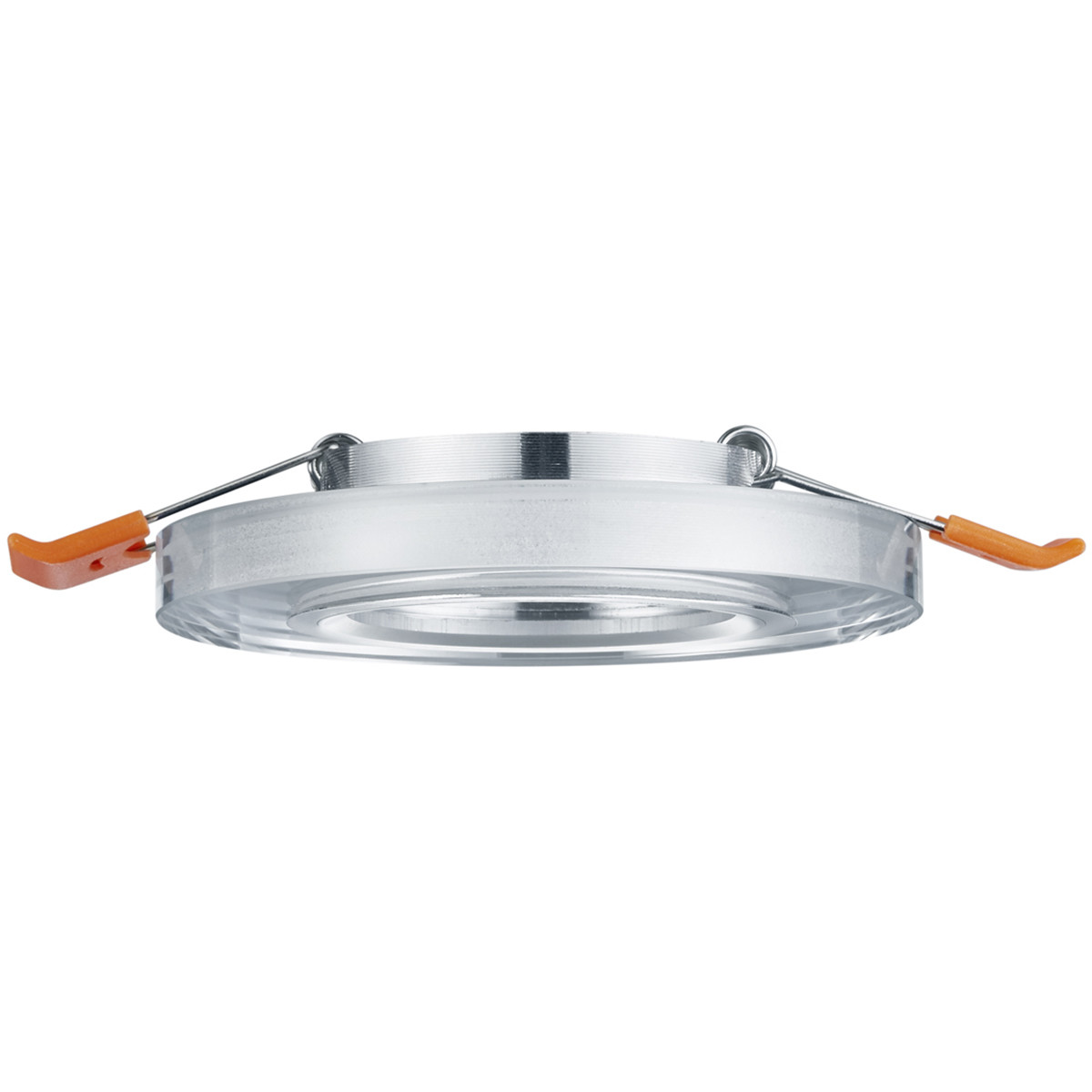 Support Spot GU10 - Trion Panomi - Spot Encastré GU10 - Rond - Chrome - Aluminium - Ø90mm