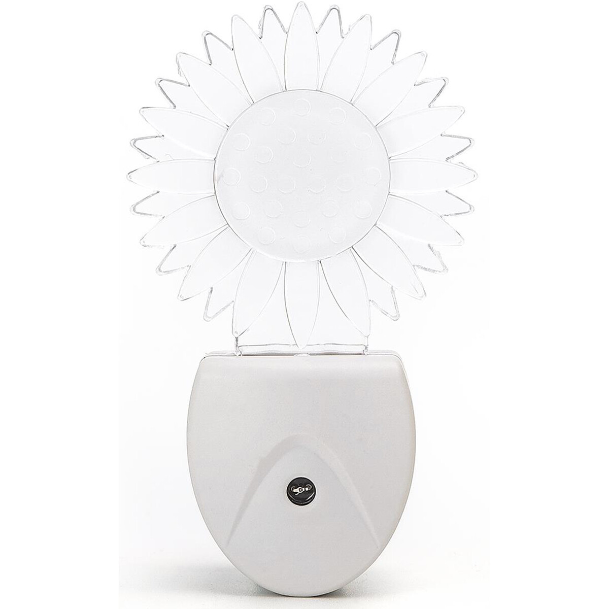 Lampe à Fiche - Lampe à Fiche avec Capteurs de Luminosité - Aigi Essi - 0.5W - RGB - Rond - Mat Blanc - Plastique - Soleil