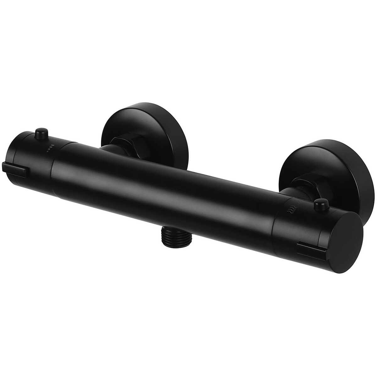 Mitigeur Thermostatique de Douche - Leoni - Noir Mat