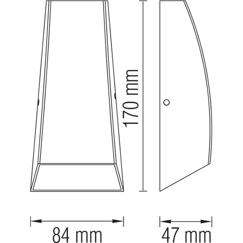 Éclairage de Jardin LED - Lumière Extérieure - Cupressus - Mur - Aluminium Mat Noir - 3.5W Blanc Neutre 4100K - Carré