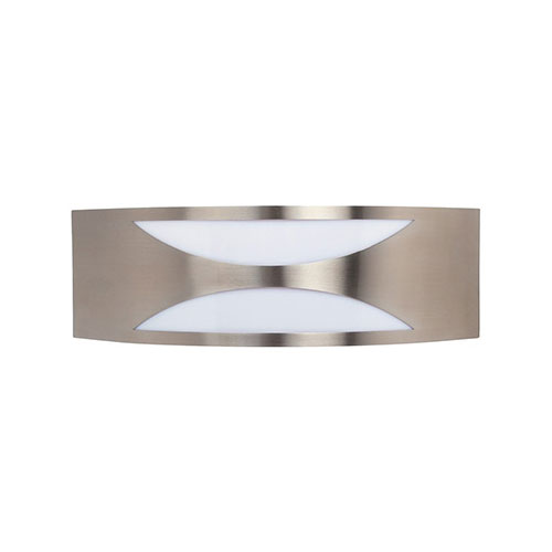 Éclairage de Jardin LED - Lumière Extérieure - Manipu 3 - Mur - Inox - E27 - Carré