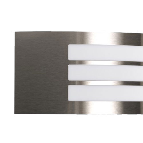 Éclairage de Jardin LED - Lumière Extérieure - Manipu 2 - Mur - Inox - E27 - Carré