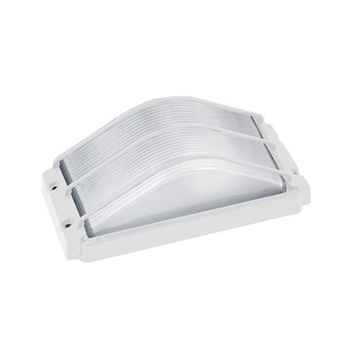 Éclairage de Jardin LED - Lumière Extérieure - Ovalis - Mur - Aluminium Mat Blanc - E27 - Rectangle