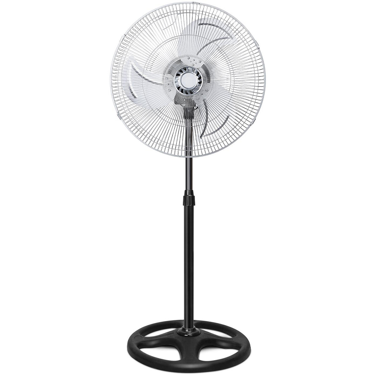 Ventilateur - Aigi Utrino - Ventilateur sur Trépied - Debout - Rond - Mat Argent - Plastique