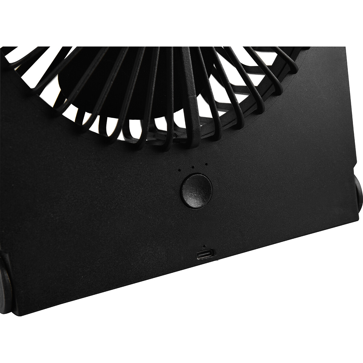 Ventilateur - Trion Breezi - Ventilateur de Table - Debout - Rectangle - Mat Noir - Plastique