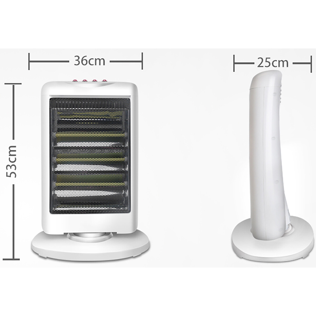 Radiateur soufflant - Aigi Criba - 3 Positions - Pivotant - Blanc