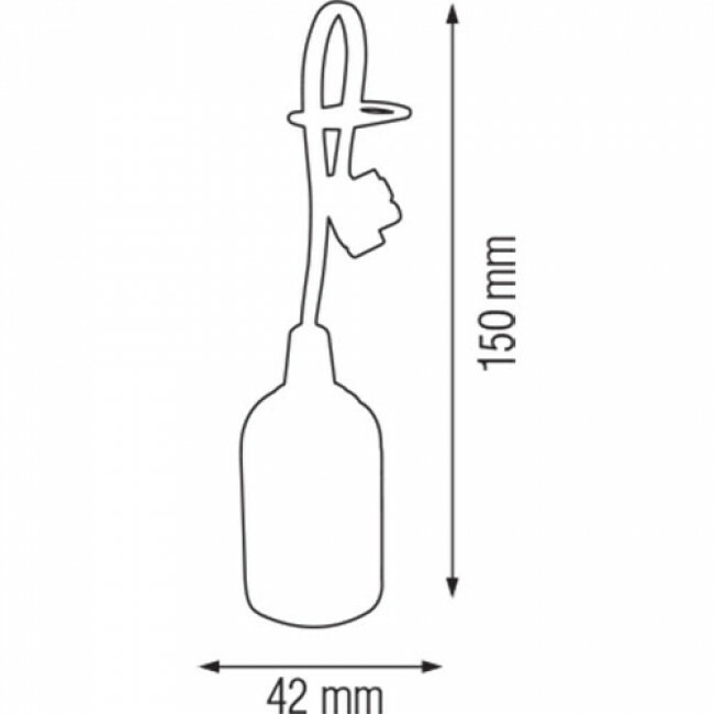 Douille de chantier 10 Pièces - Douille/Support E27 - Fil Blanc en Plastique 15cm