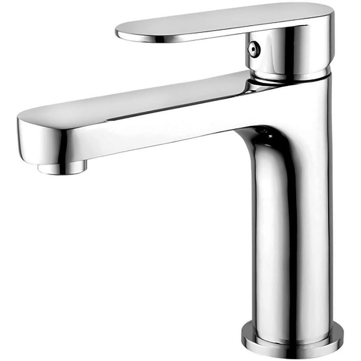 Robinet de lavabo - Mitigeur de lavabo - Leoni Dinbo - Montage en surface - Rond - Chrome