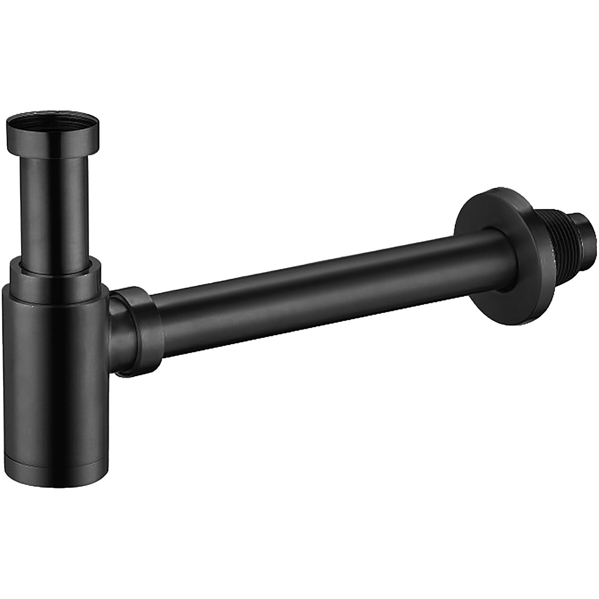 Siphon de lavabo - Siphon design - Leoni Sfin - Noir mat